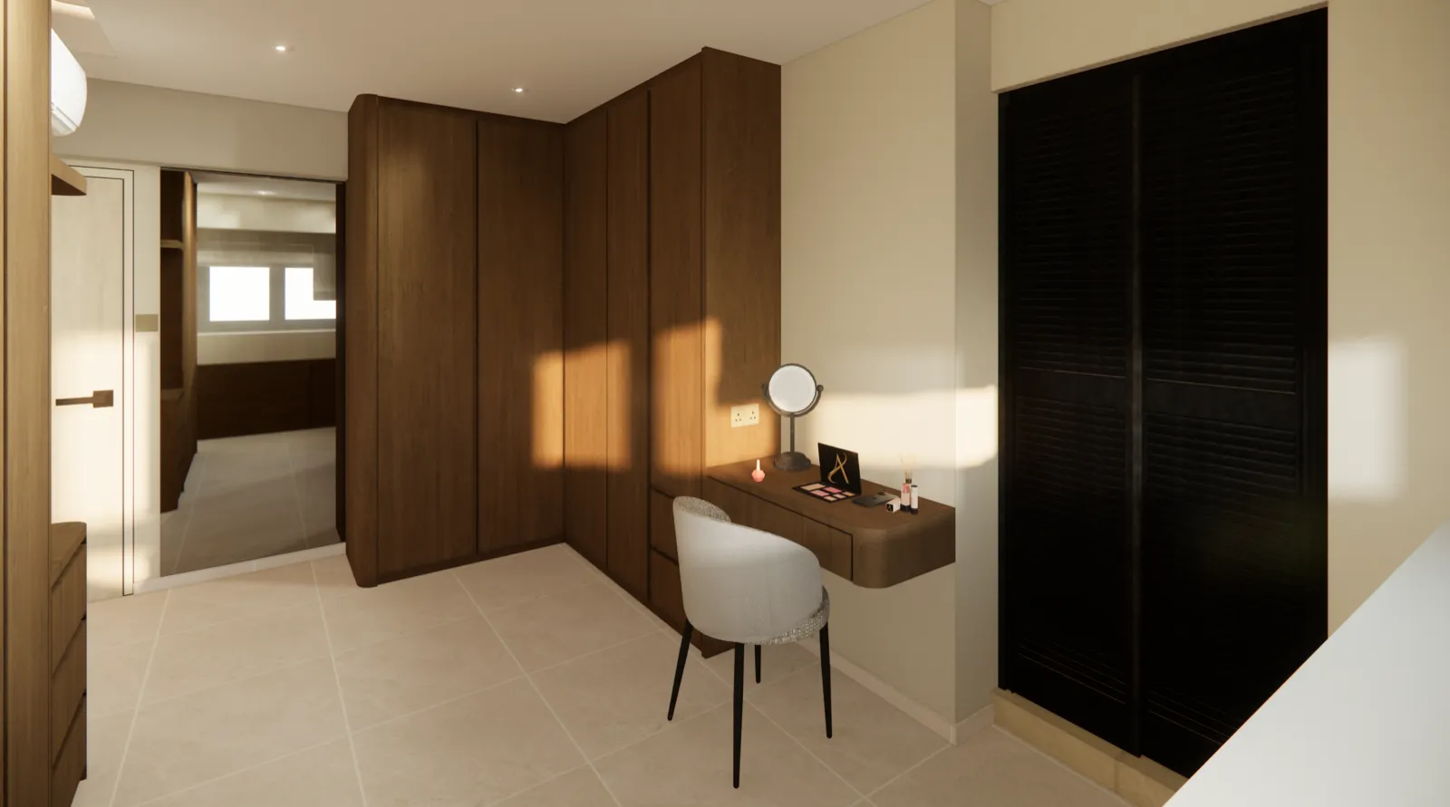 CraftSpace 3D pre-design of a master bedroom